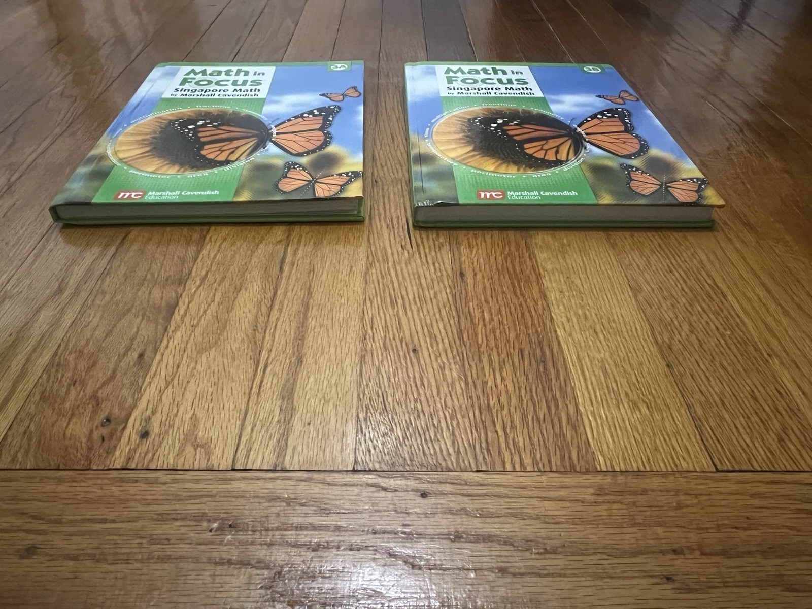 Set ~ 2 Math In Focus 3A, 3B Student Textbooks Singapore Math Marshall Cavendish