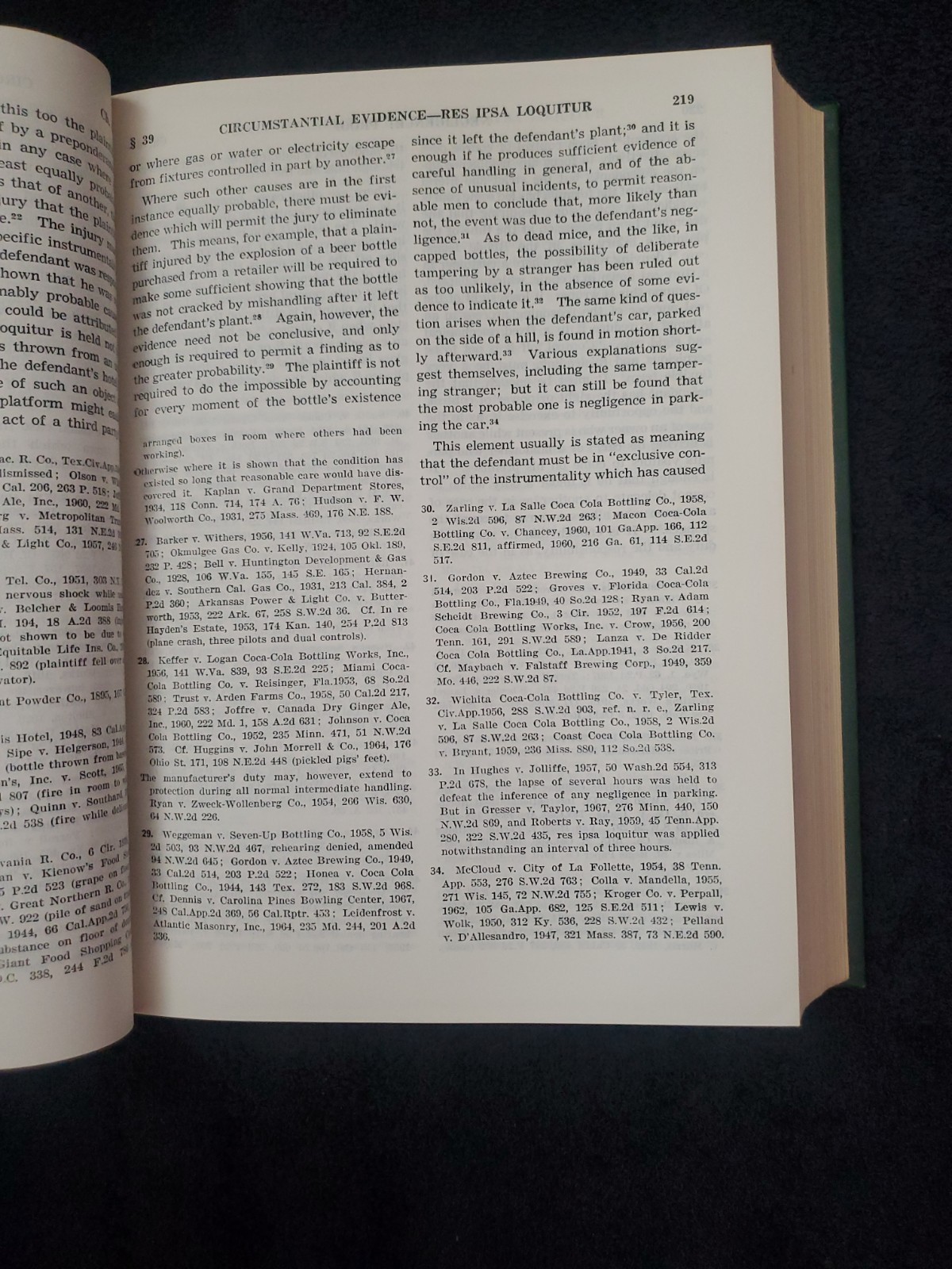 LAW OF TORTS by William L Prosser 1971 Hornbook Series 4th Printing Hardcover