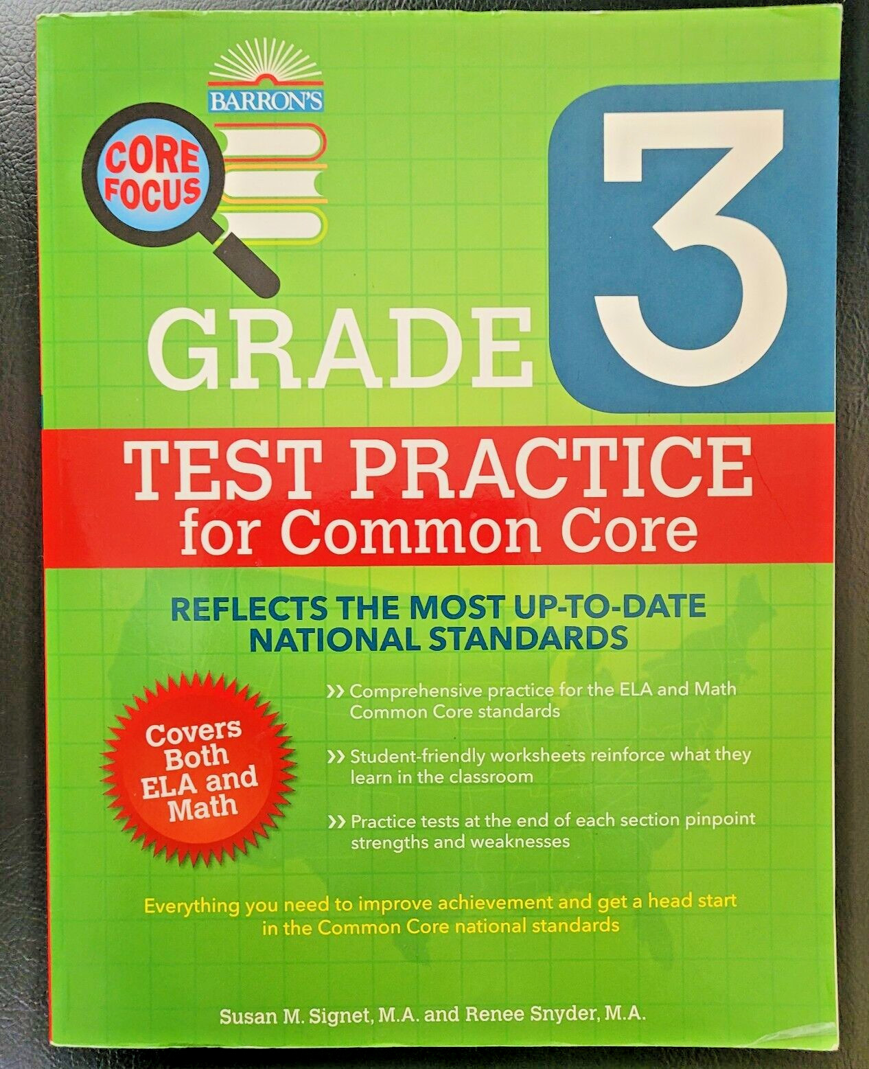 Barron’s 3rd Grade: Test Practice for Common Core Language Art & Math HOMESCHOOL