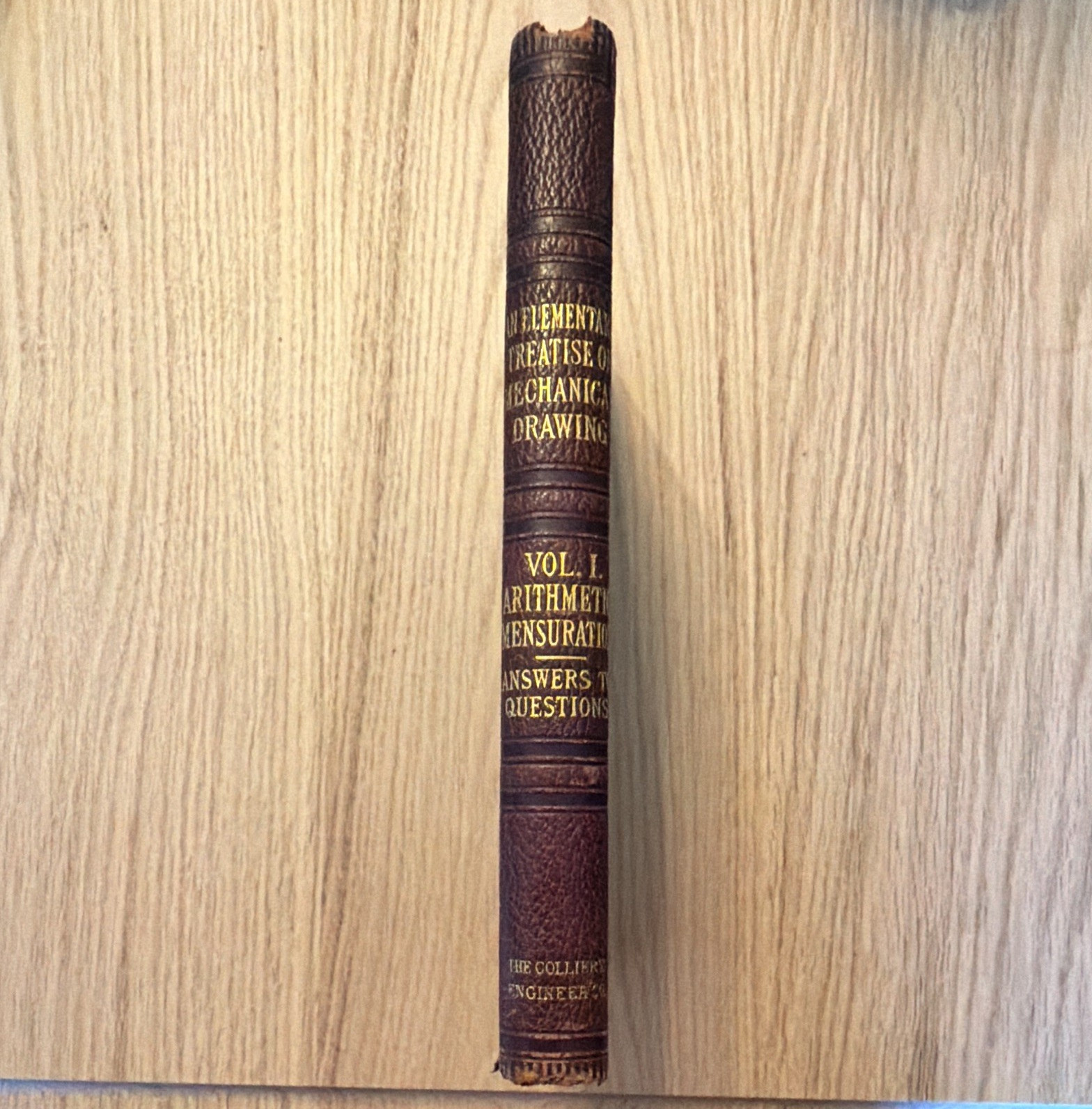 Antique An Elementary Treatise on Mechanical Drawing Vol 1 1st Ed 1897 ICS