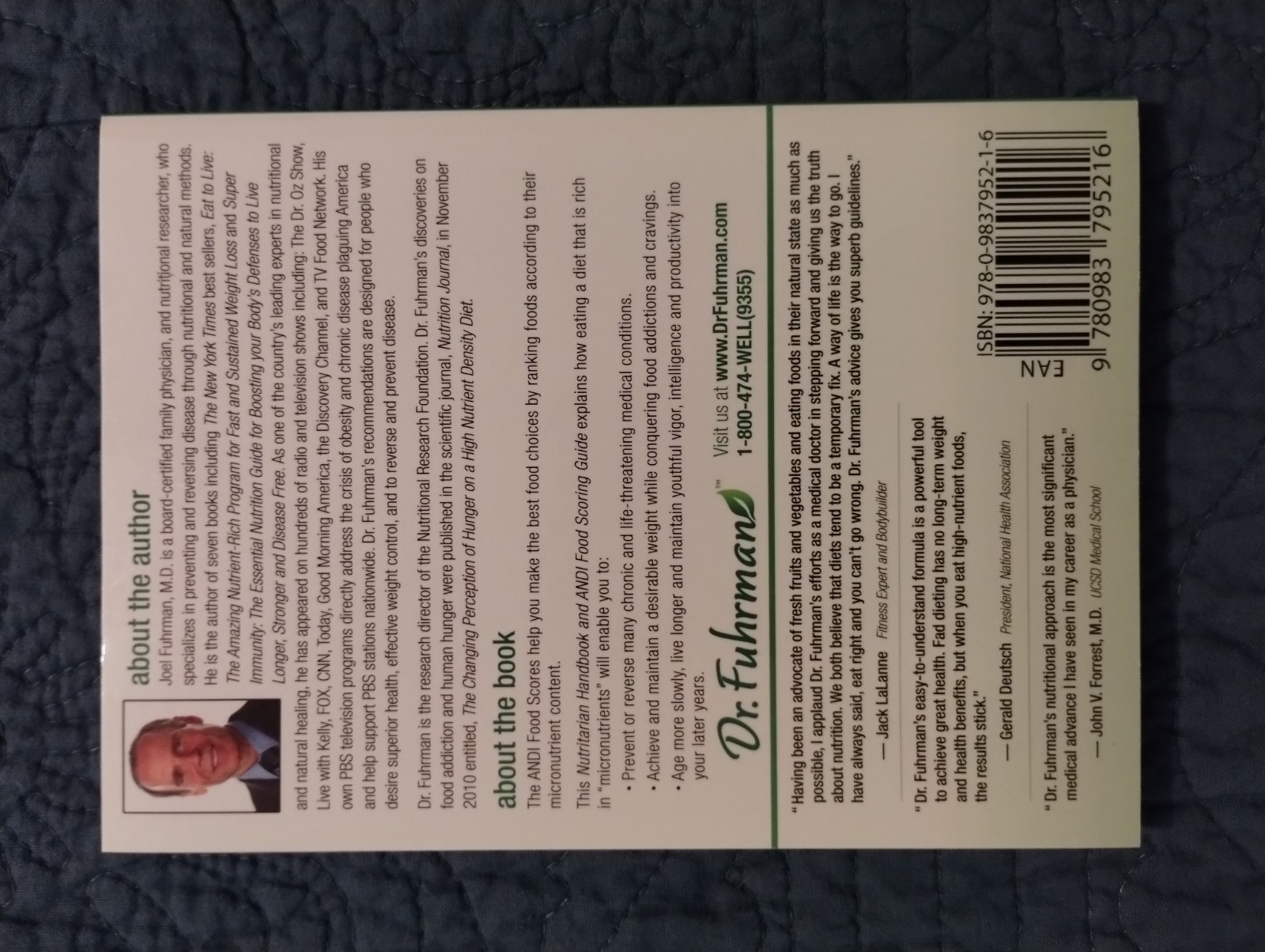 Nutritarian Handbook and Andi Food Scoring Guide, Fuhrman, Joel, Good Book
