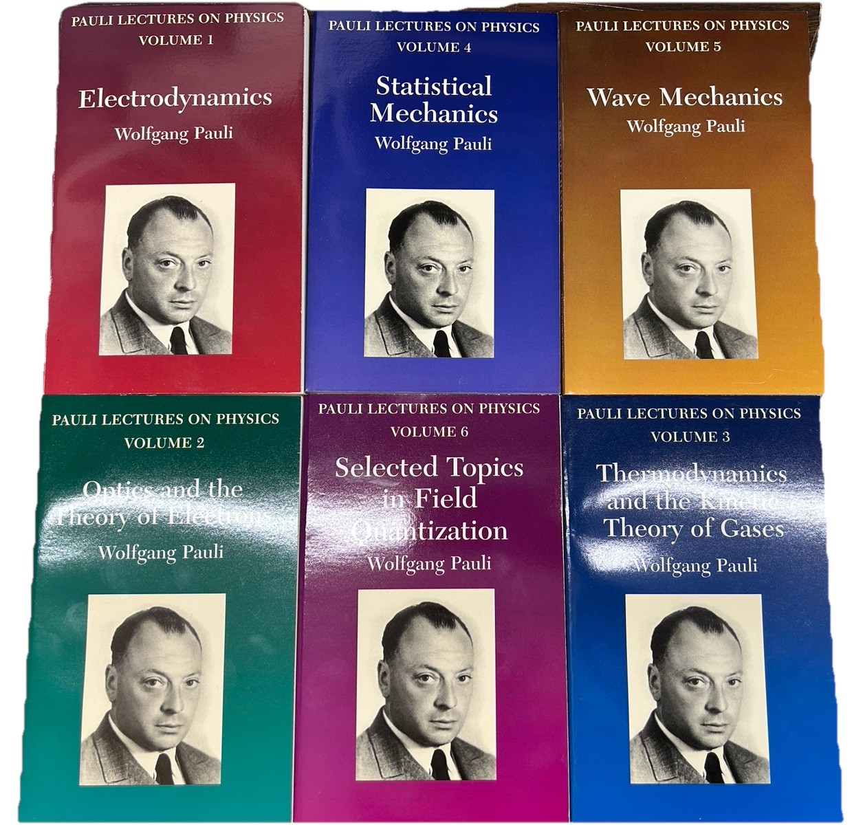 Electrodynamics by Wolfgang Pauli 6 Vol Set Paperbacks