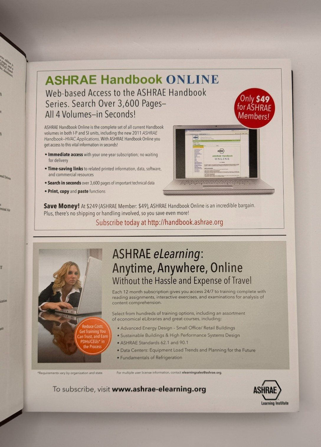 2012 ASHRAE Handbook HVAC Systems and Equipment I-P Edition Hardcover w/CD