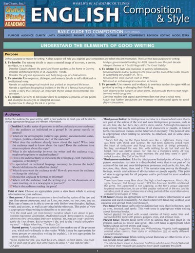 BarCharts 9781423222873 English Composition Style