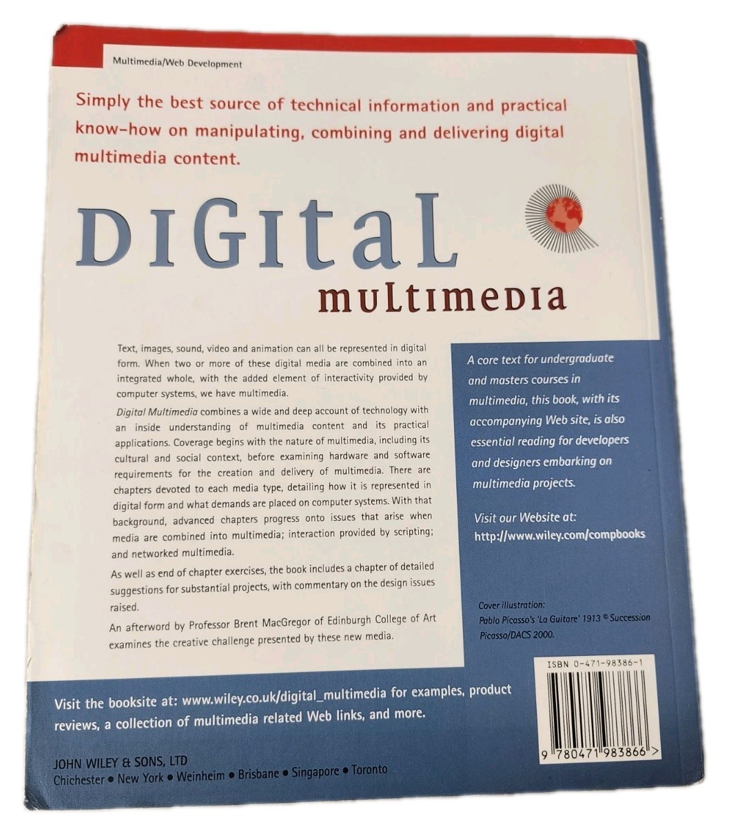 Digital Multimedia by Nigel and Jenny Chapman Wiley Educational Book Textbook