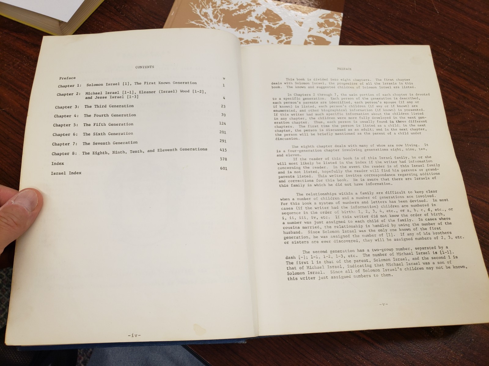 The CHILDREN of ISRAEL 1981 Used Genealogy Book 606 pgs