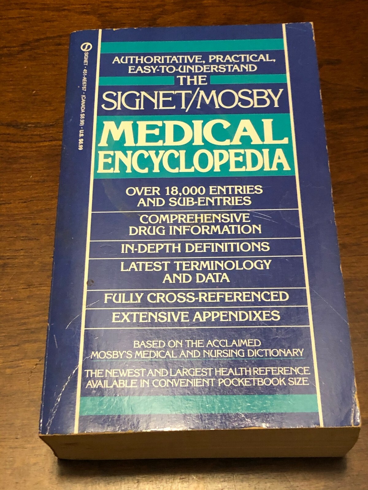 THE SIGNET/MOSBY MEDICAL ENCYCLOPEDIA by Kenneth N. Anderson (VG+ CONDITION)