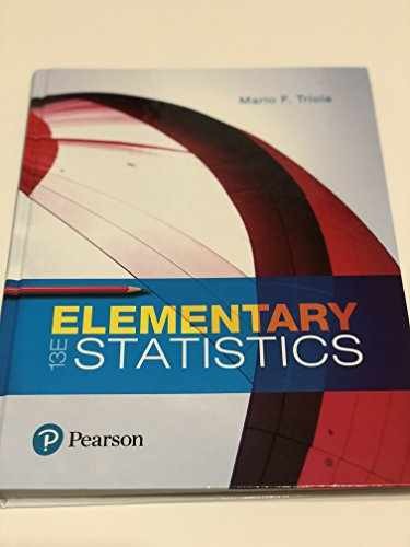 Elementary Statistics – Hardcover, by Triola Mario – Acceptable