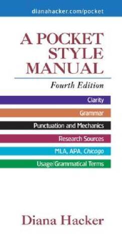 A Pocket Style Manual – Spiral-bound By Hacker, Diana – GOOD