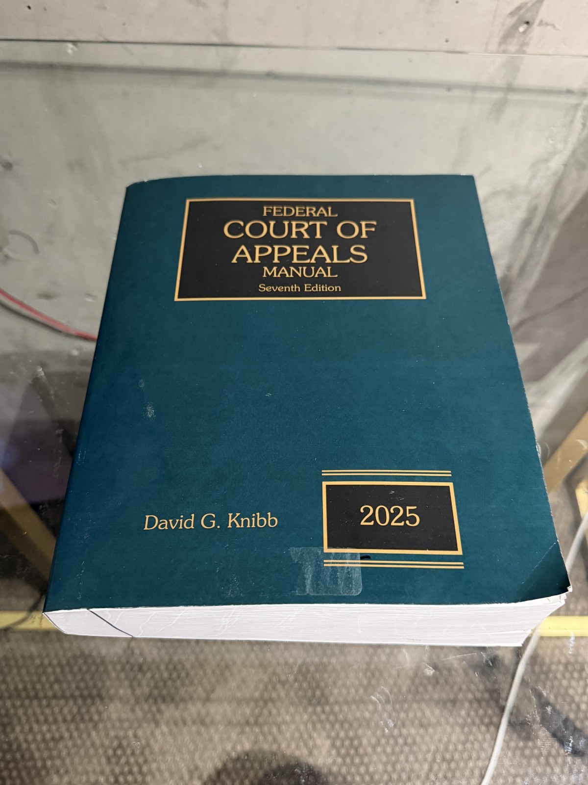 2025 Federal Court Of Appeal Manual Knibb 7th ed. Thomson Reuter NEW
