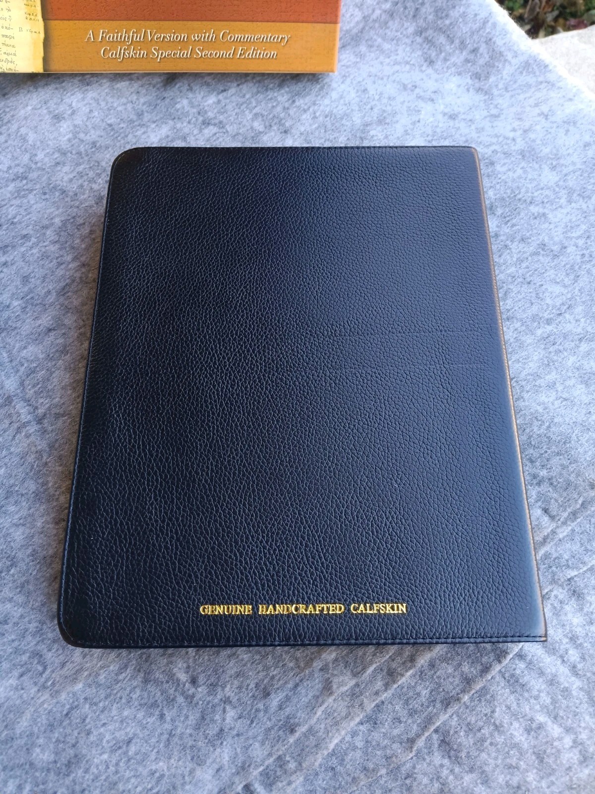 The Holy Bible Original Order – New English Translation Calfskin Cover Boxed NEW