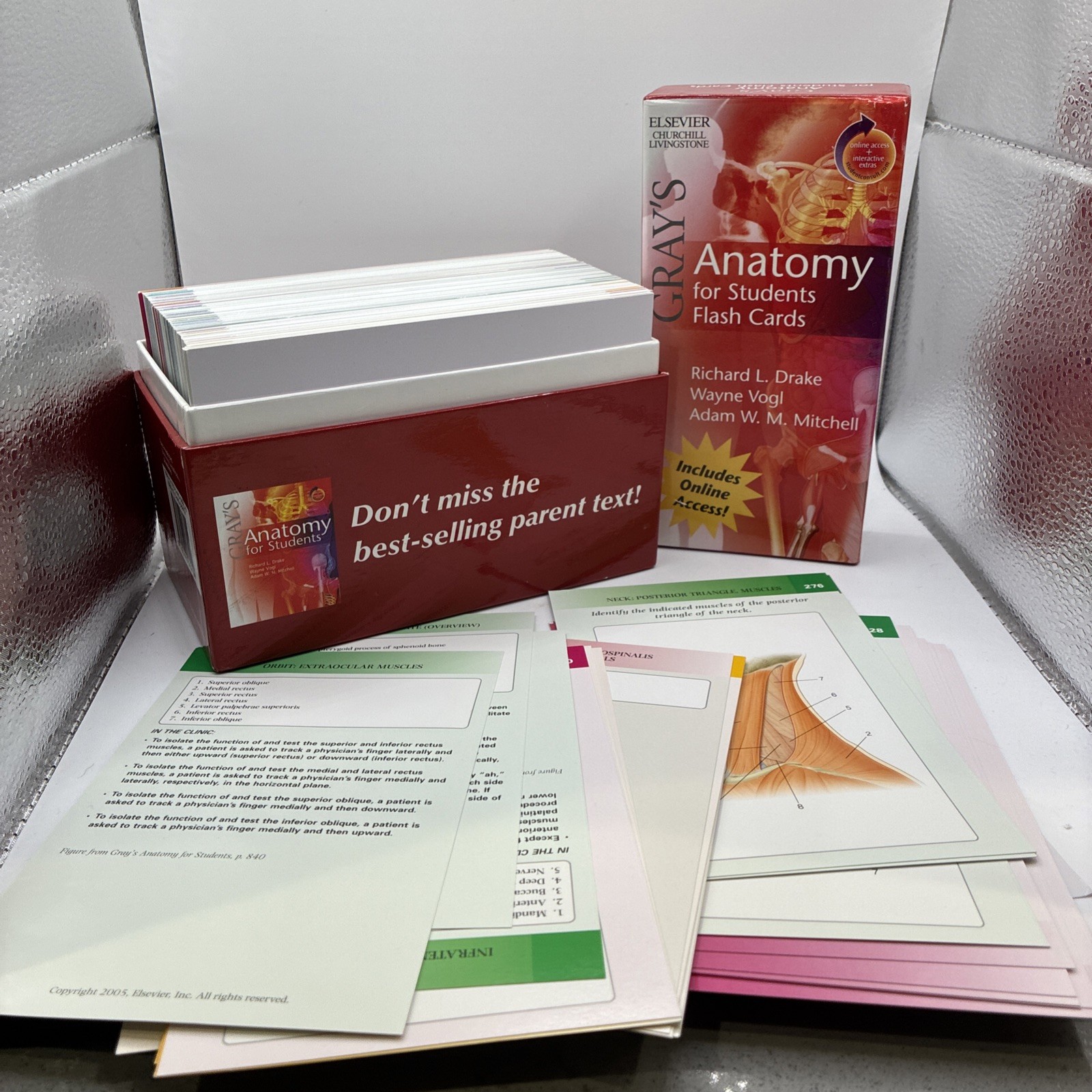 Gray’s Anatomy Flash Cards Excellent Condition Very Informative Great For Study