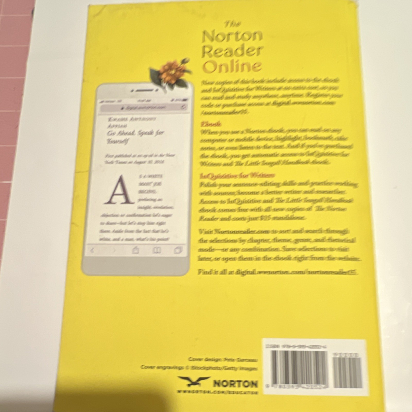 Norton The Norton Reader Fifteenth Edition Paperback by Goldthwaite