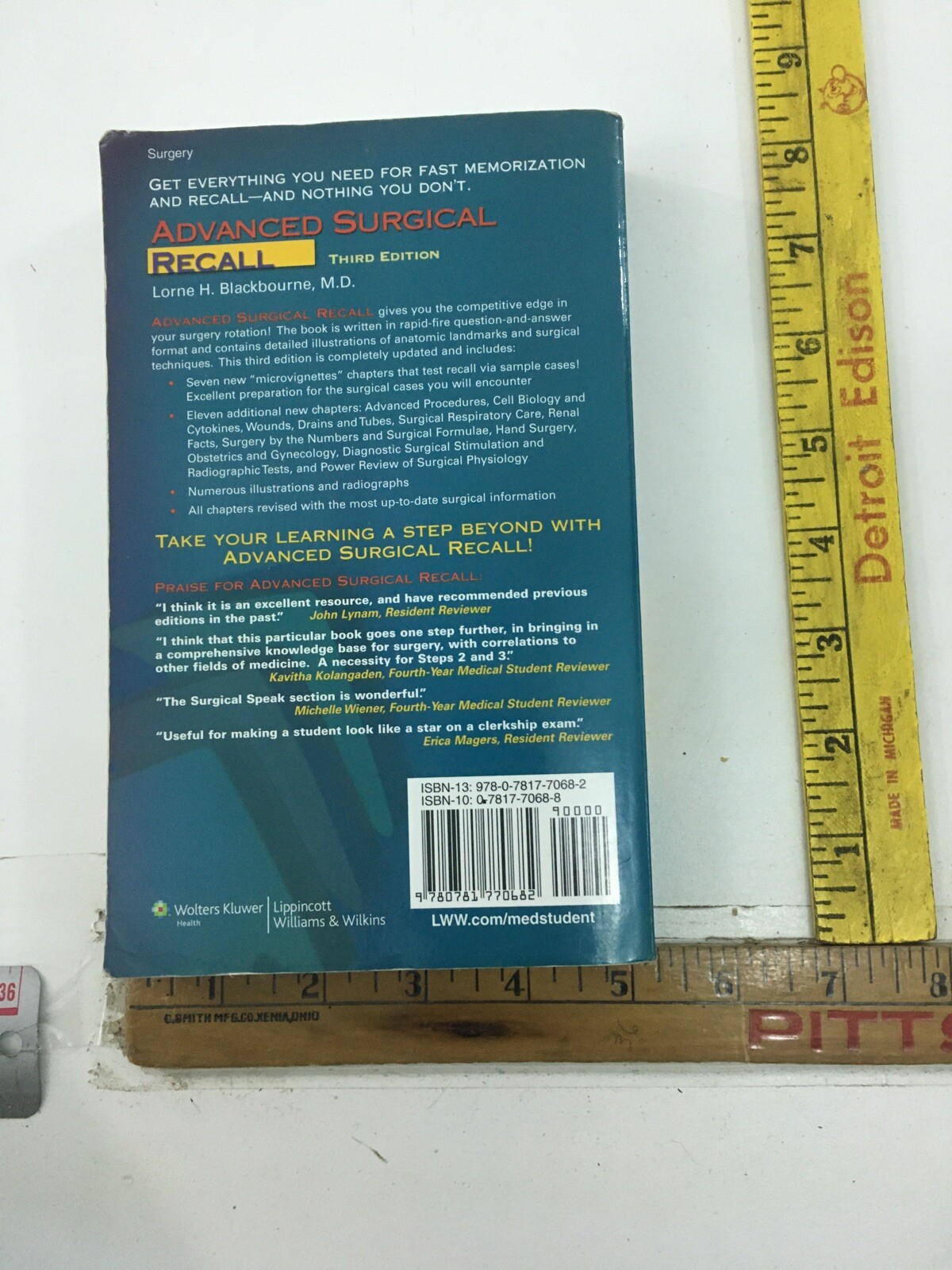 Advanced Surgical Recall – Lorne H. Blackbourne (2007, Paperback, Revised)