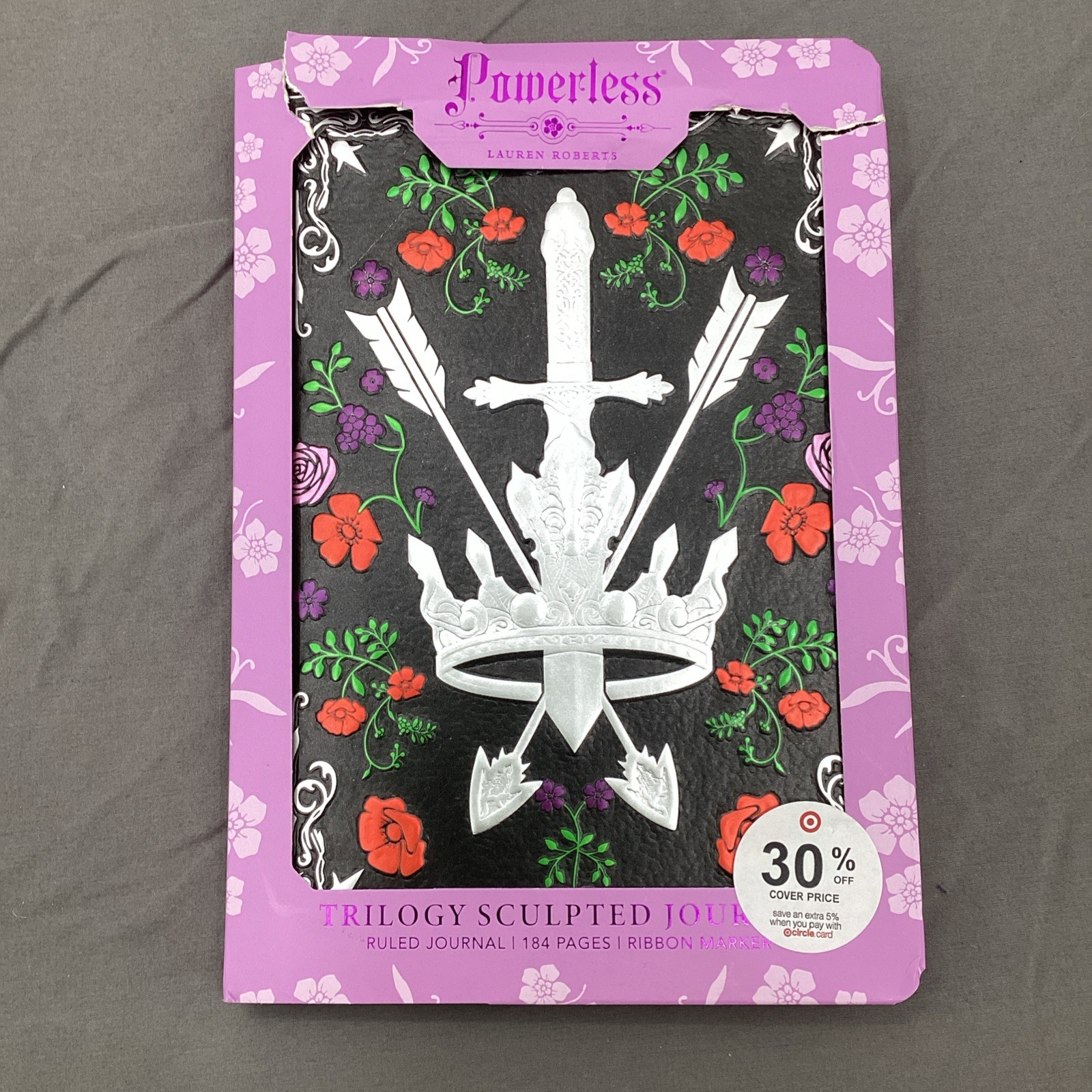 Powerless Trilogy SCULPTED JOURNAL (The Powerless Trilogy by Lauren Roberts) NIB