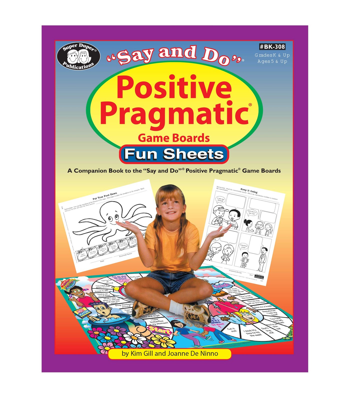 Super Duper Publications | Say and Do Positive Pragmatic Game Board Fun Shee…