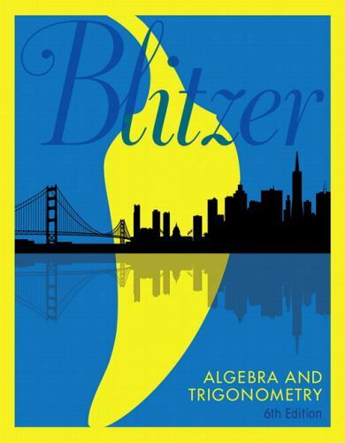 Algebra and Trigonometry a la Carte Edition Robert Blitzer- Binder Ready Edition