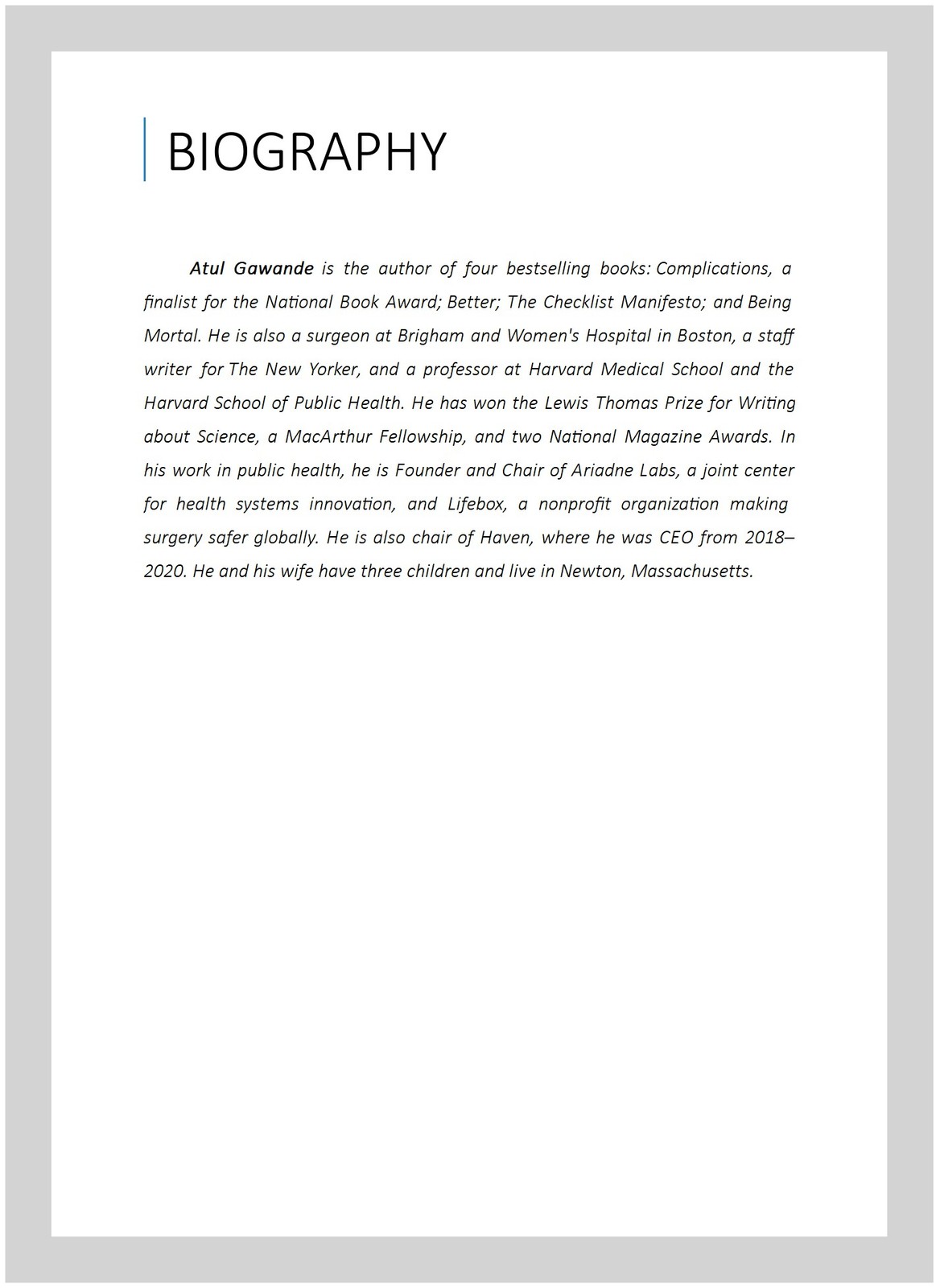 Checklist Manifesto : How to Get Things Right, Hardcover by Gawande, Atul, Us…