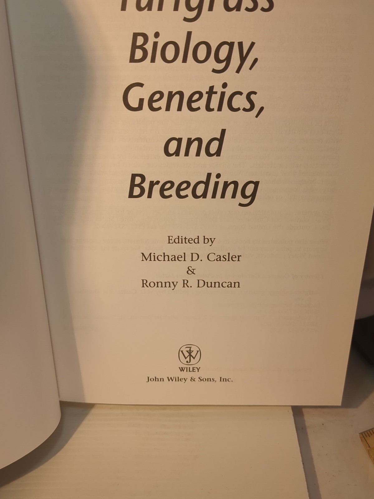 Turfgrass Biology, Genetics and Breeding Casler Hardback John Wiley & Sons