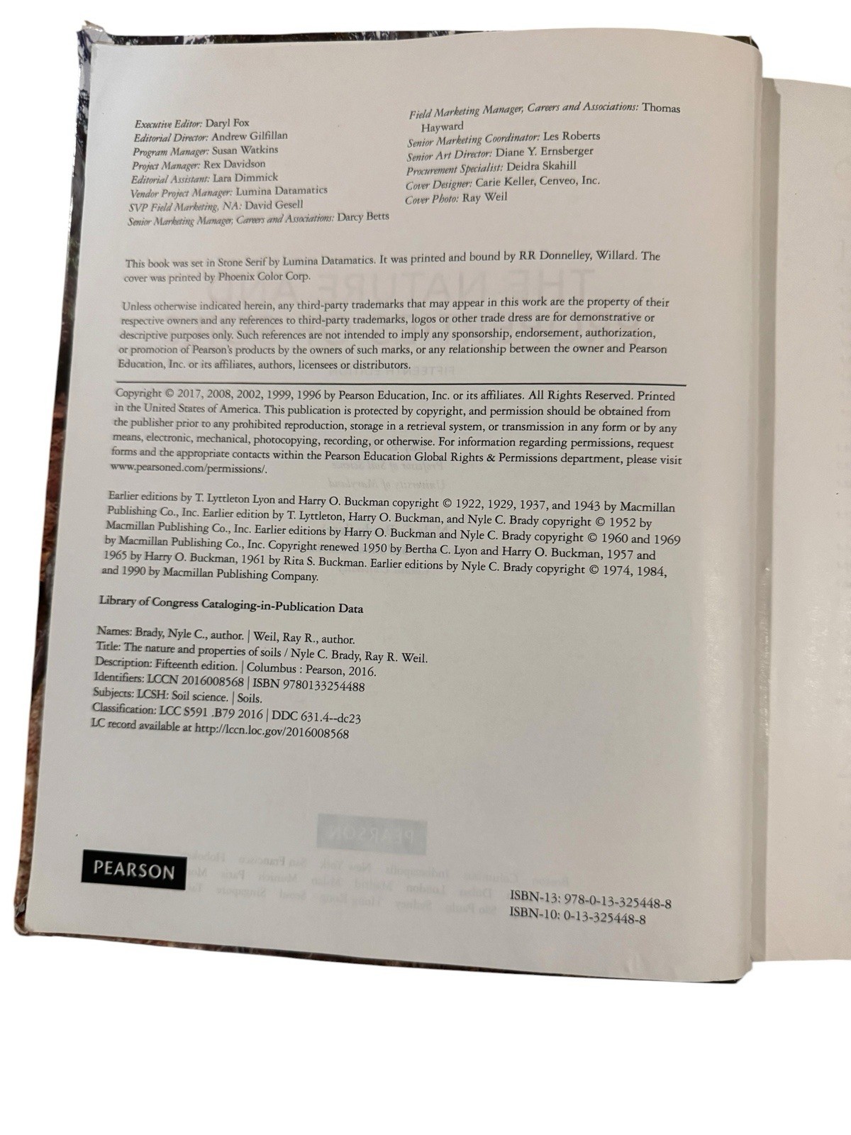 Nature and Properties of Soils by Nyle Brady Late, Ray Weil, Nyle Brady and…
