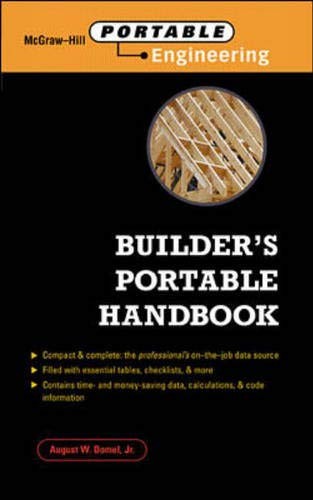BUILDER’S PORTABLE HANDBOOK By August W. Domel **Mint Condition**