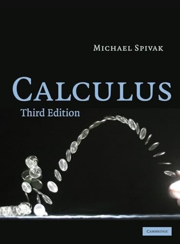 Calculus Third Edition Michael Spivak 1994 Hardcover Cambridge University Press