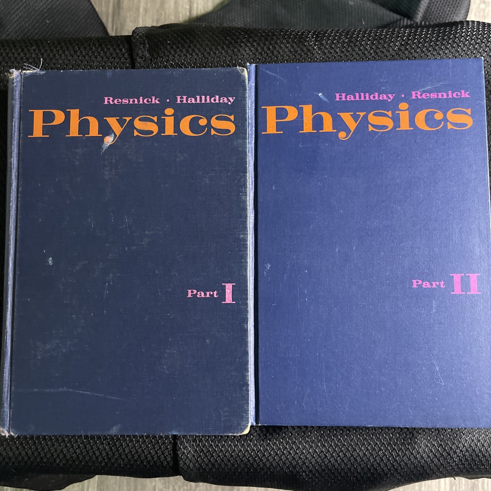 Physics I and II Resnick and Halliday Published by John Wiley & Sons Vintage HB