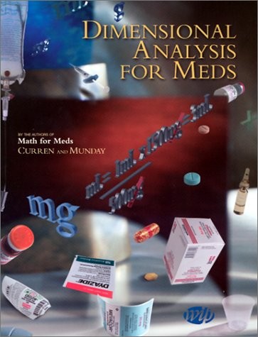 DIMENSIONAL ANALYSIS FOR MEDS By Anna M. Curren & Anna M. Curren Mint Condition
