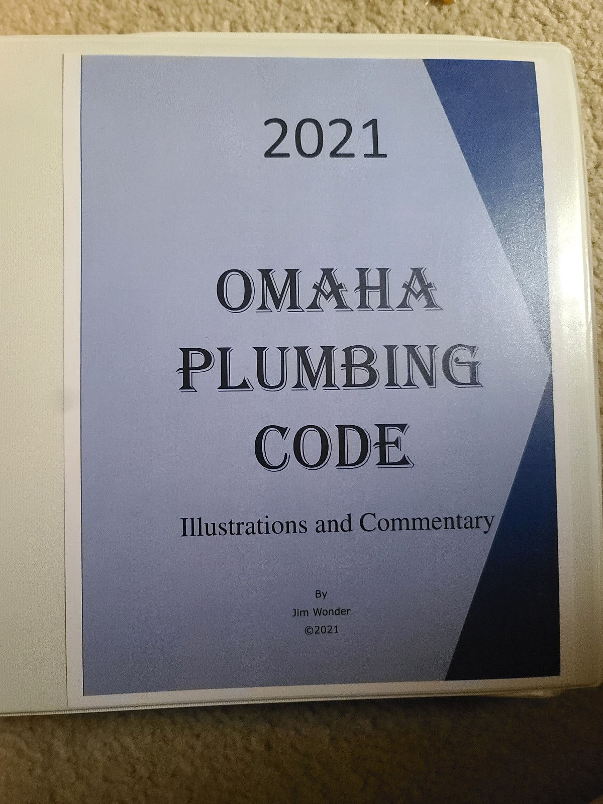 Omaha Plumbing Code (2021) by Jim Wonder