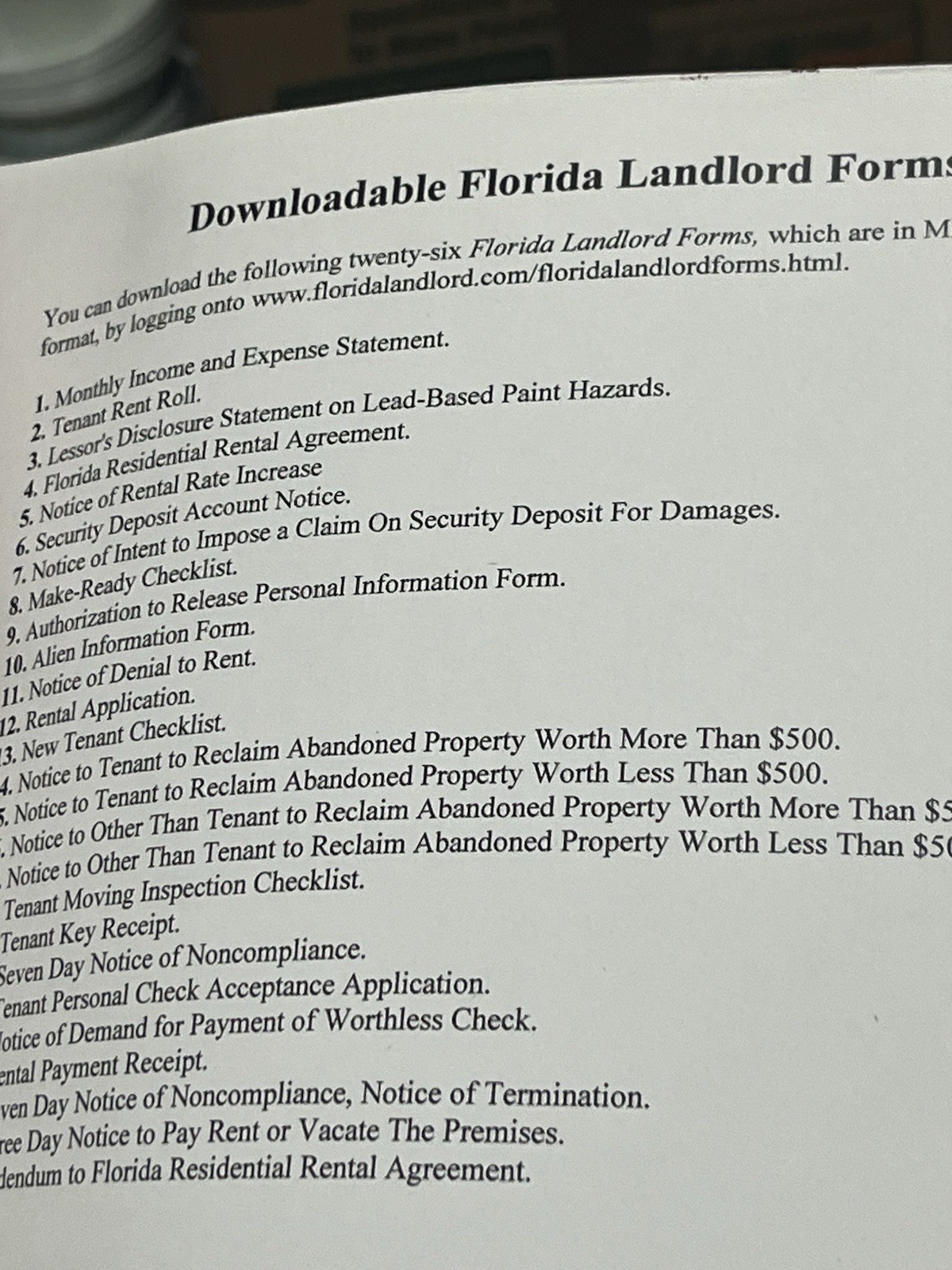 The Florida Landlord’s Manual by Thomas Lucifer Complete Hands-On Guide to Manag