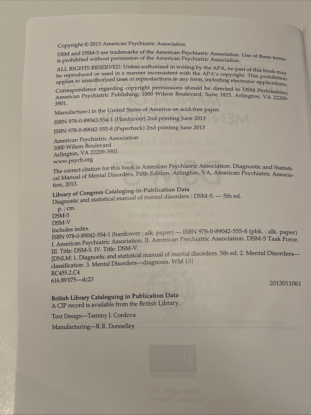 Diagnostic and Statistical Manual of Mental Disorders – DSM-5-ISBN:9780890425558