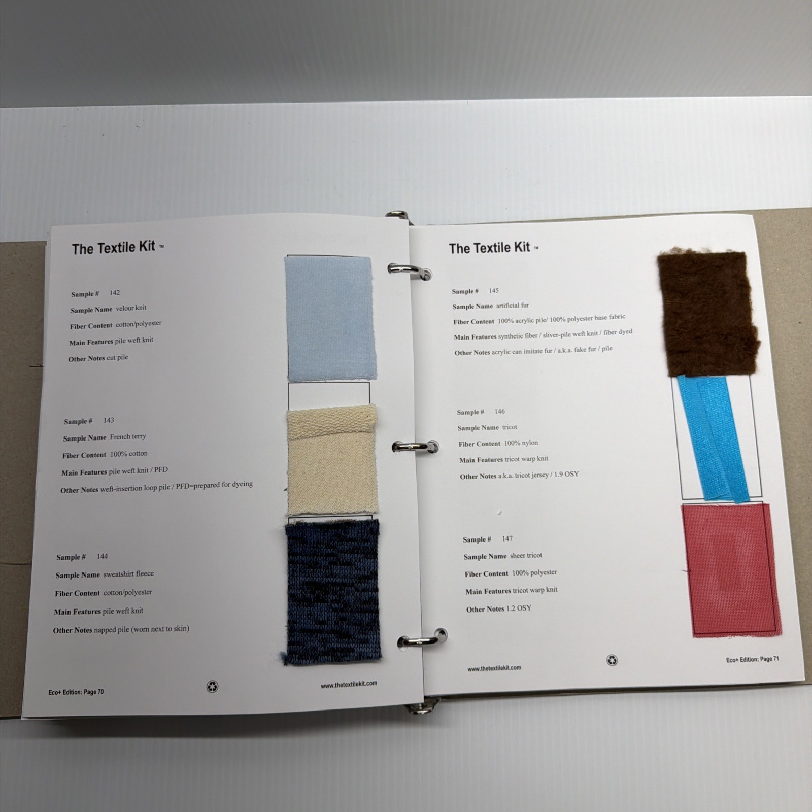 The Textile Kit: Eco Edition Textbook by Atex inc 2020 (Fabric Sample Book)