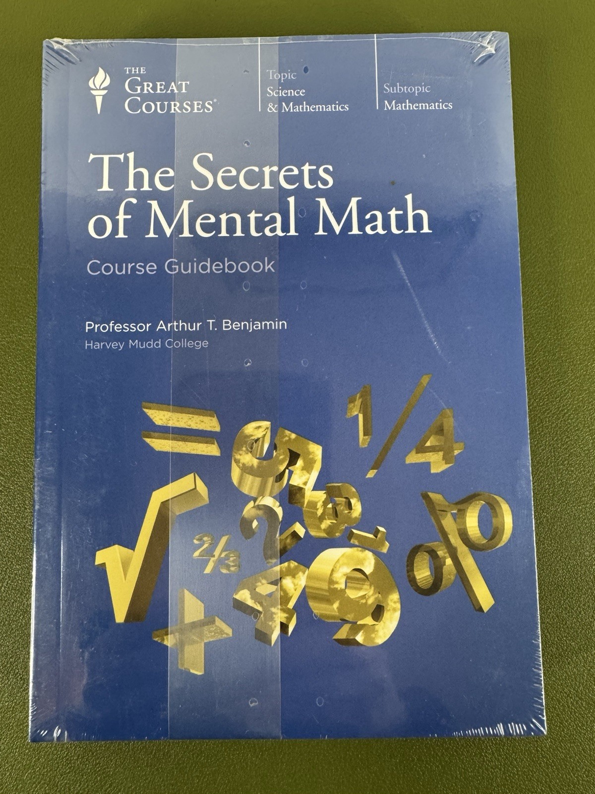 Teaching Co. Great Courses SECRETS OF MENTAL MATH Arthur T. Benjamin DVD & Book