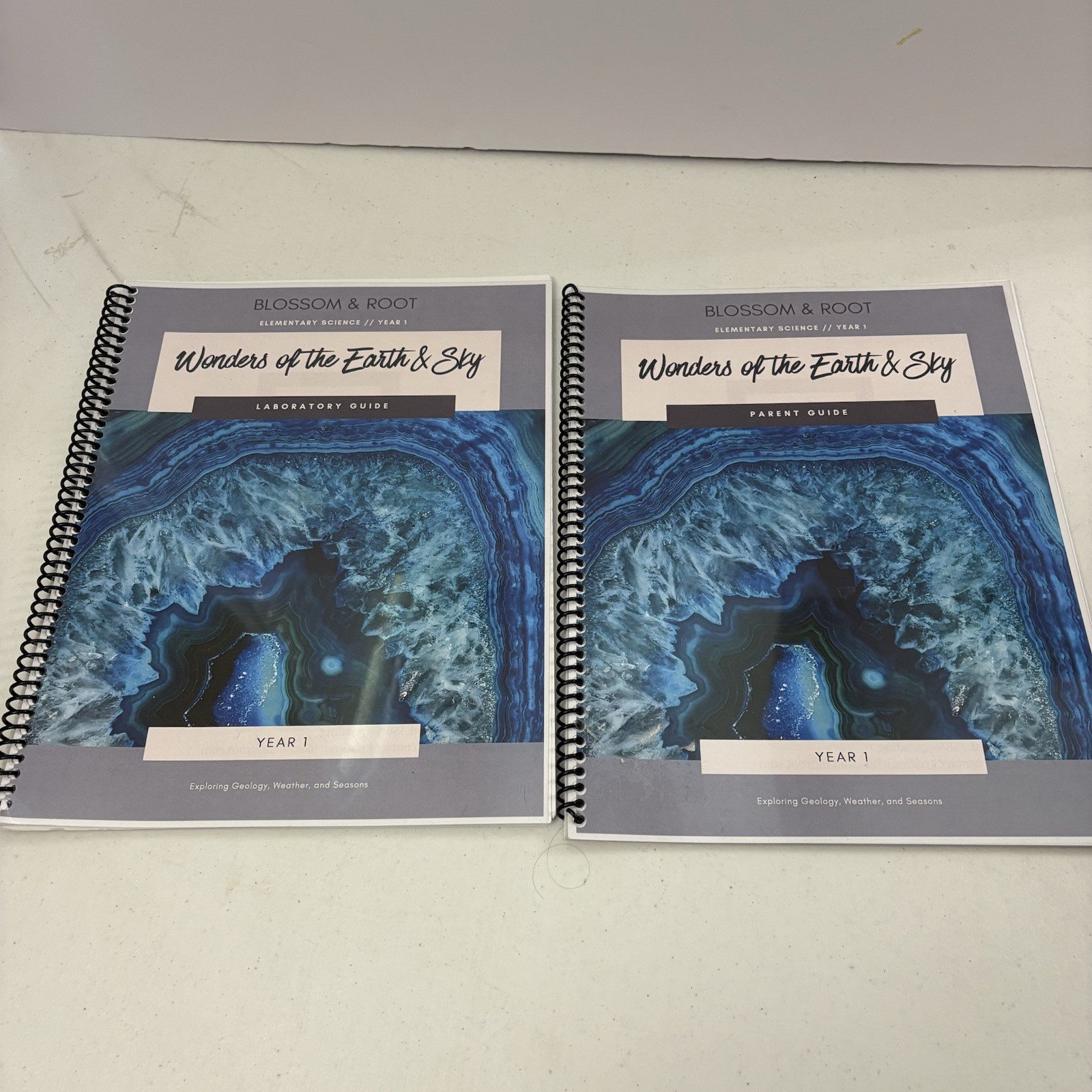 Lot Of 2 Blossom & Root Lab & Parent Guide Wonders of The Earth and Sky Geology
