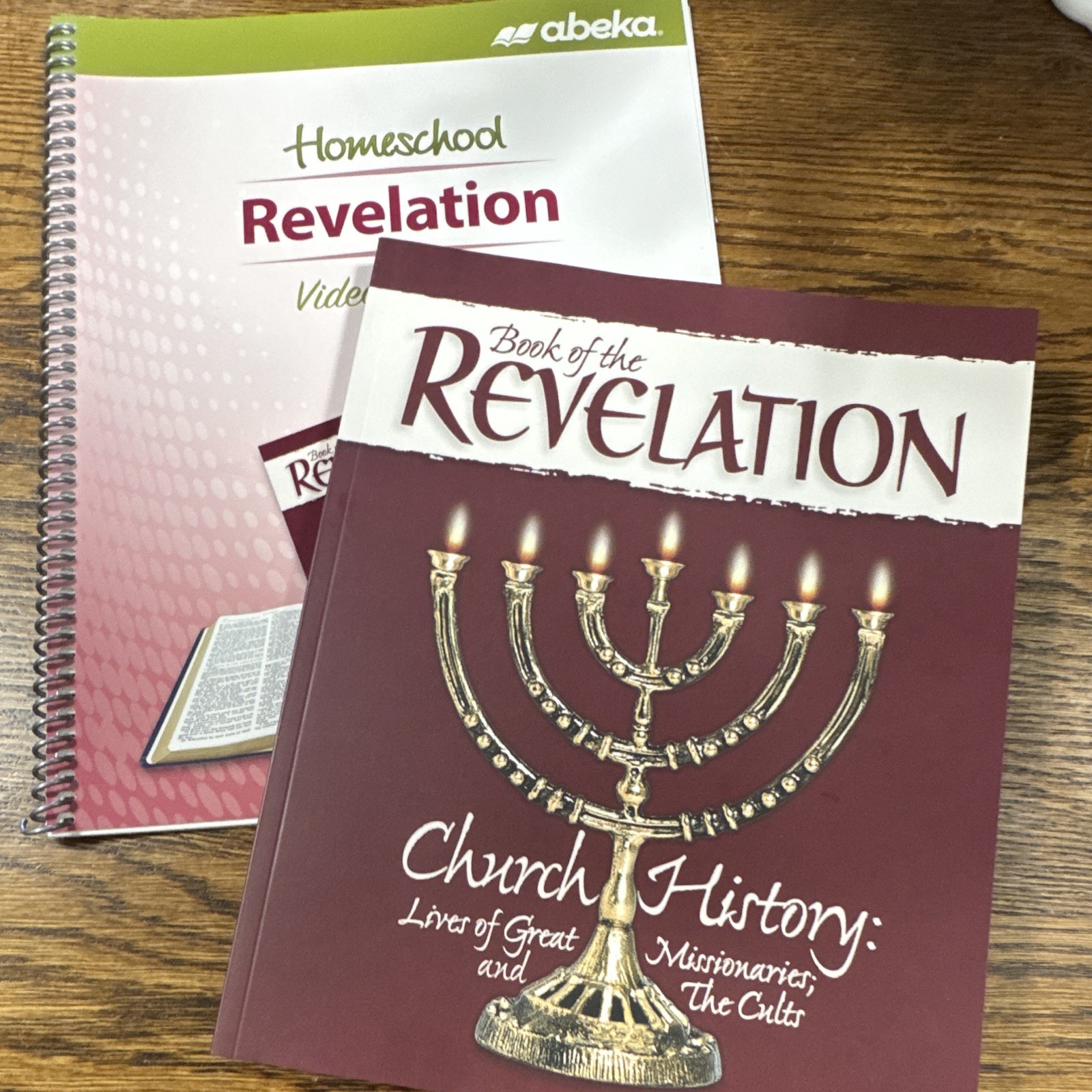 Abeka Homeschool Book of the Revelation Church History Spiral Paperback Text