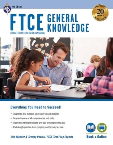 FTCE General Knowledge 4th Ed., Book + Online (FTCE Teacher Certific – VERY GOOD