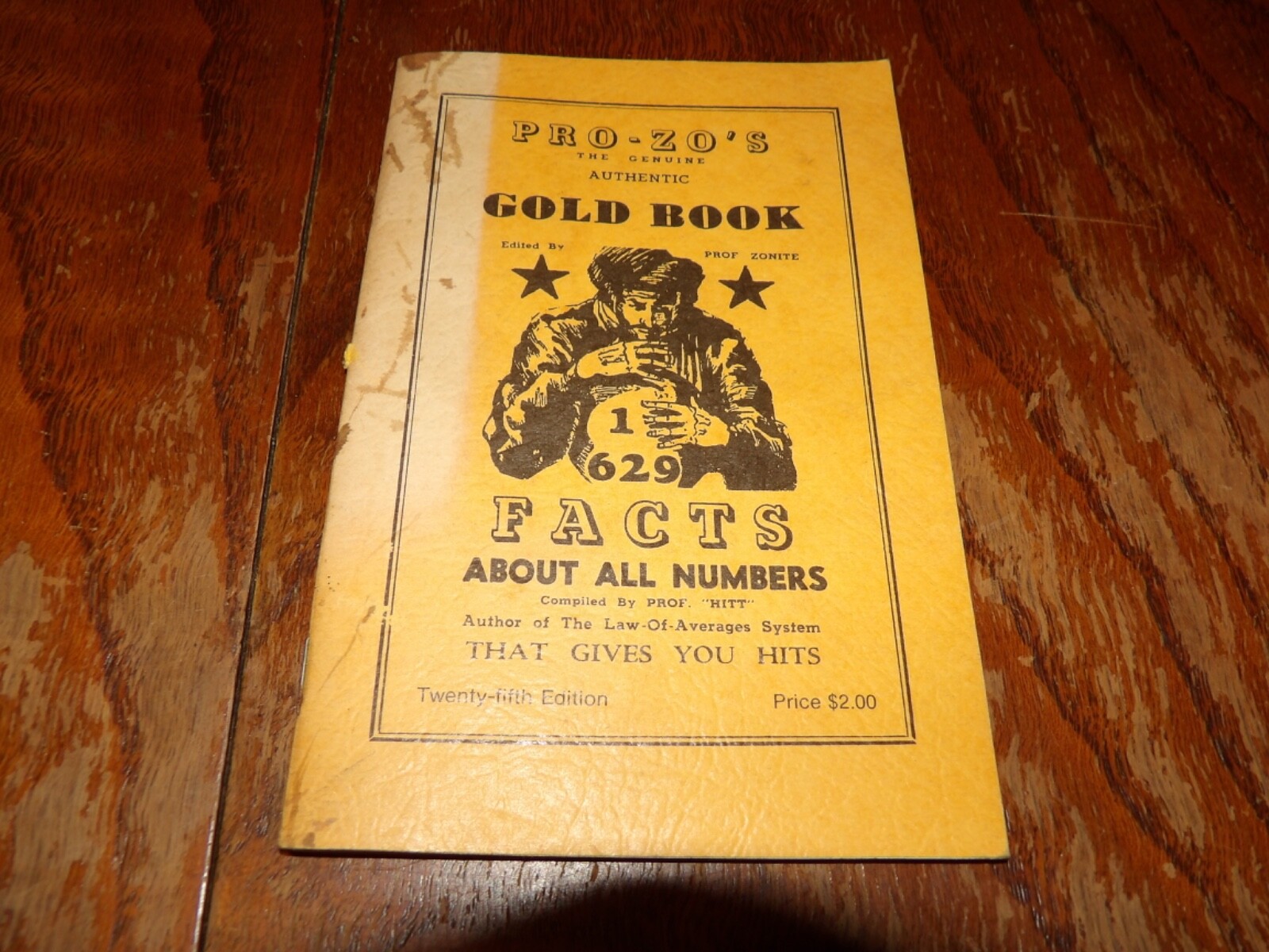 50’s ? Vintage Pro-Zo’s Gold Book Facts About Numbers Pamphlet Fortune Teller