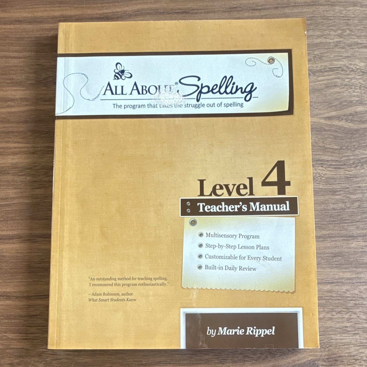 All About Spelling Level 4 Teacher’s Manual Paperback Marie Rippel 2015