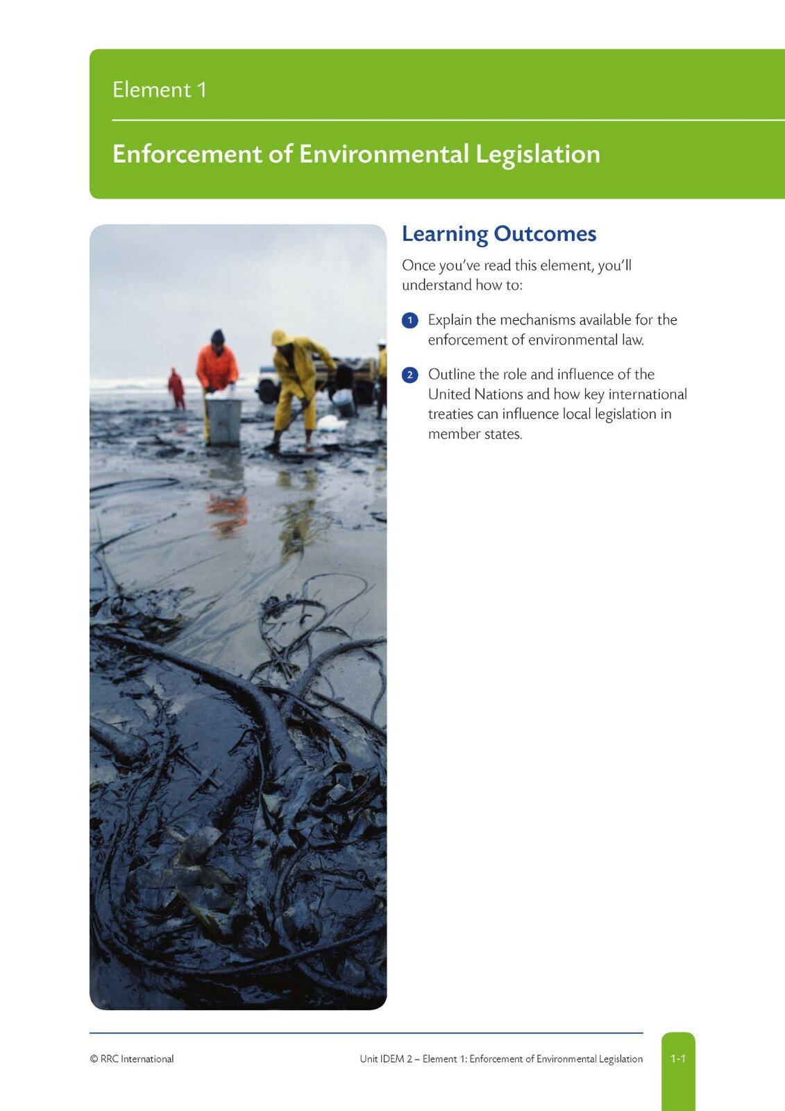 RRC Study Text: NEBOSH International Diploma in Environmental Management