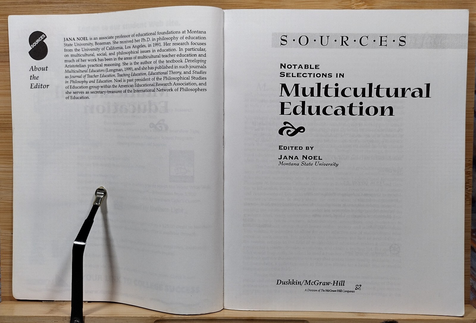 Sources: Notable Selections in Multicultural Education by Jana Noel (2000, Paper