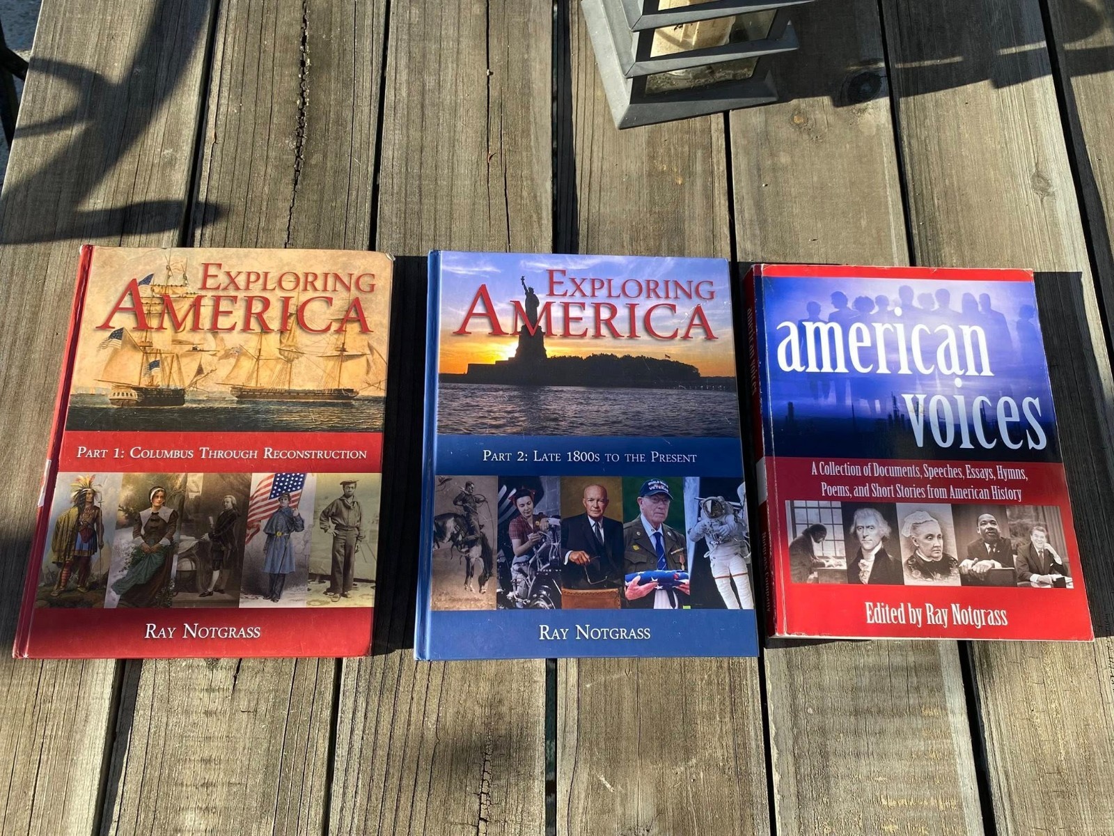 Notgrass Exploring America Book 1 & 2 + American Voices Homeschool History Set