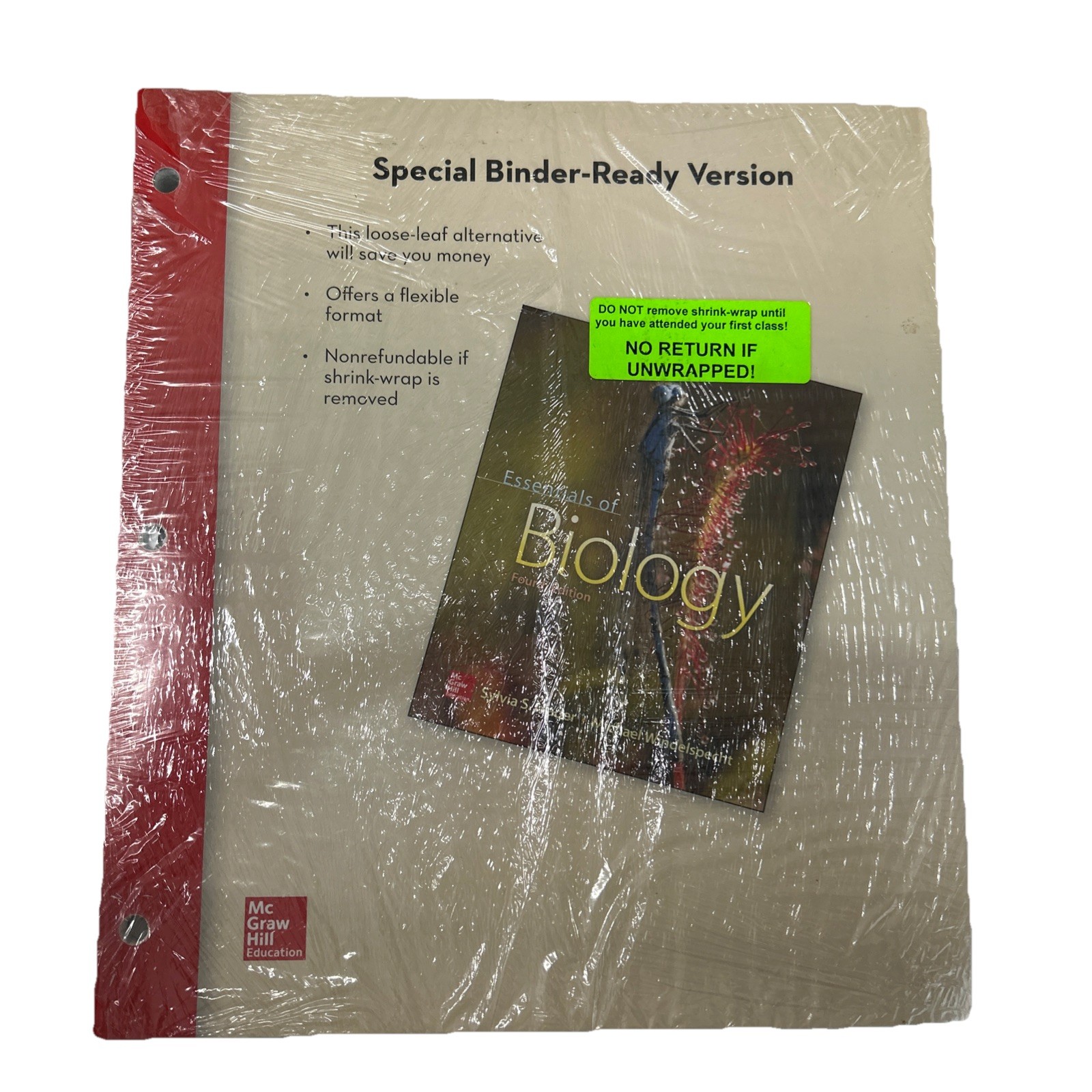 Loose Leaf Version for Essentials of Biology by Sylvia S. Mader Michael NEW SEAL