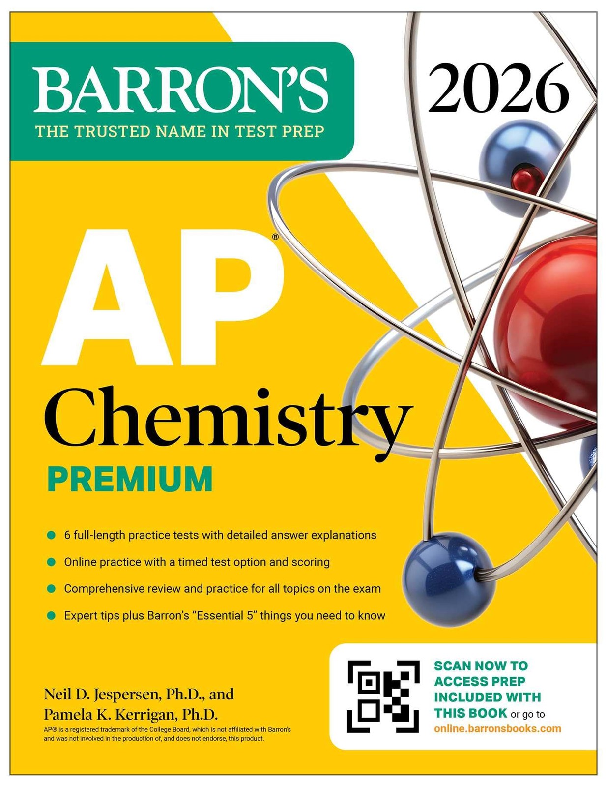 AP Chemistry Premium, 2026: Prep Book with 6 Practice Tests + Comprehensive …