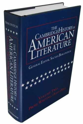 The Cambridge History of – Hardcover, by Bercovitch Sacvan – Very Good b