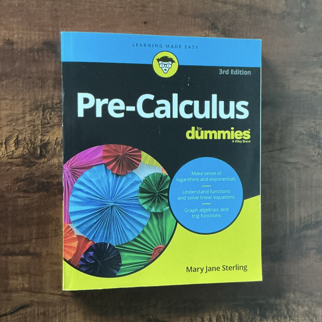 Pre-Calculus For Dummies 3rd Edition Paperback Mary Jane Sterling 2018 416p