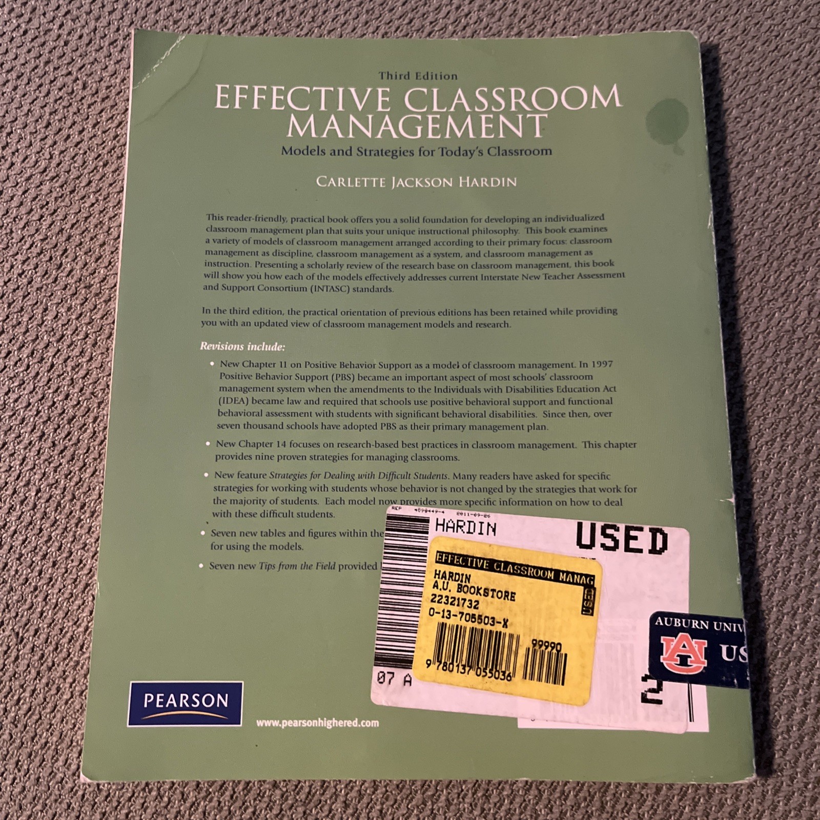 Effective Classroom Management: Third 3rd Edition, Carlette Jackson Hardin