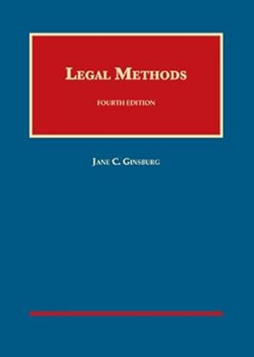 Legal Methods Hardcover Jane Ginsburg