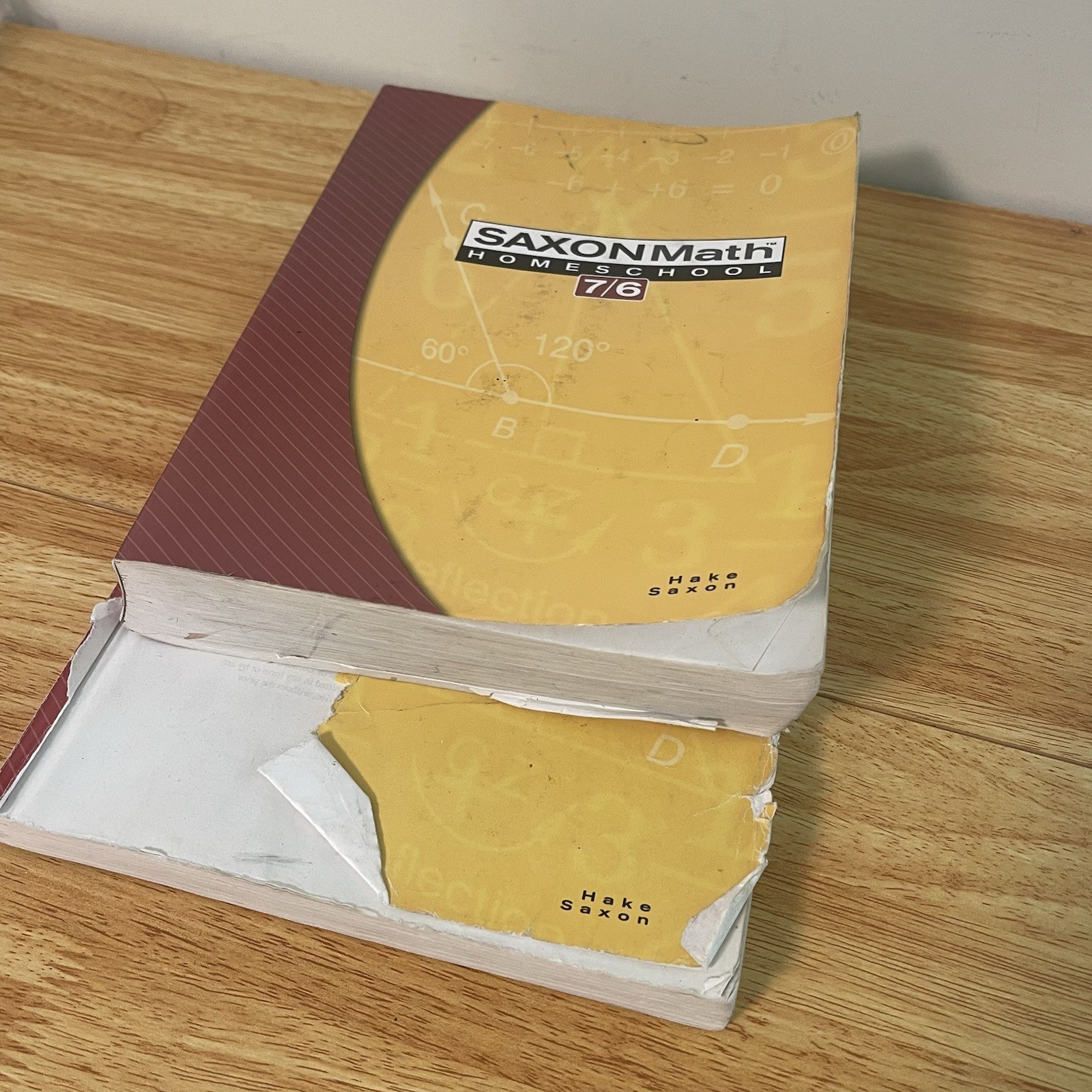 Saxon Math 7/6 Homeschool Student Text Books & Solutions Manual