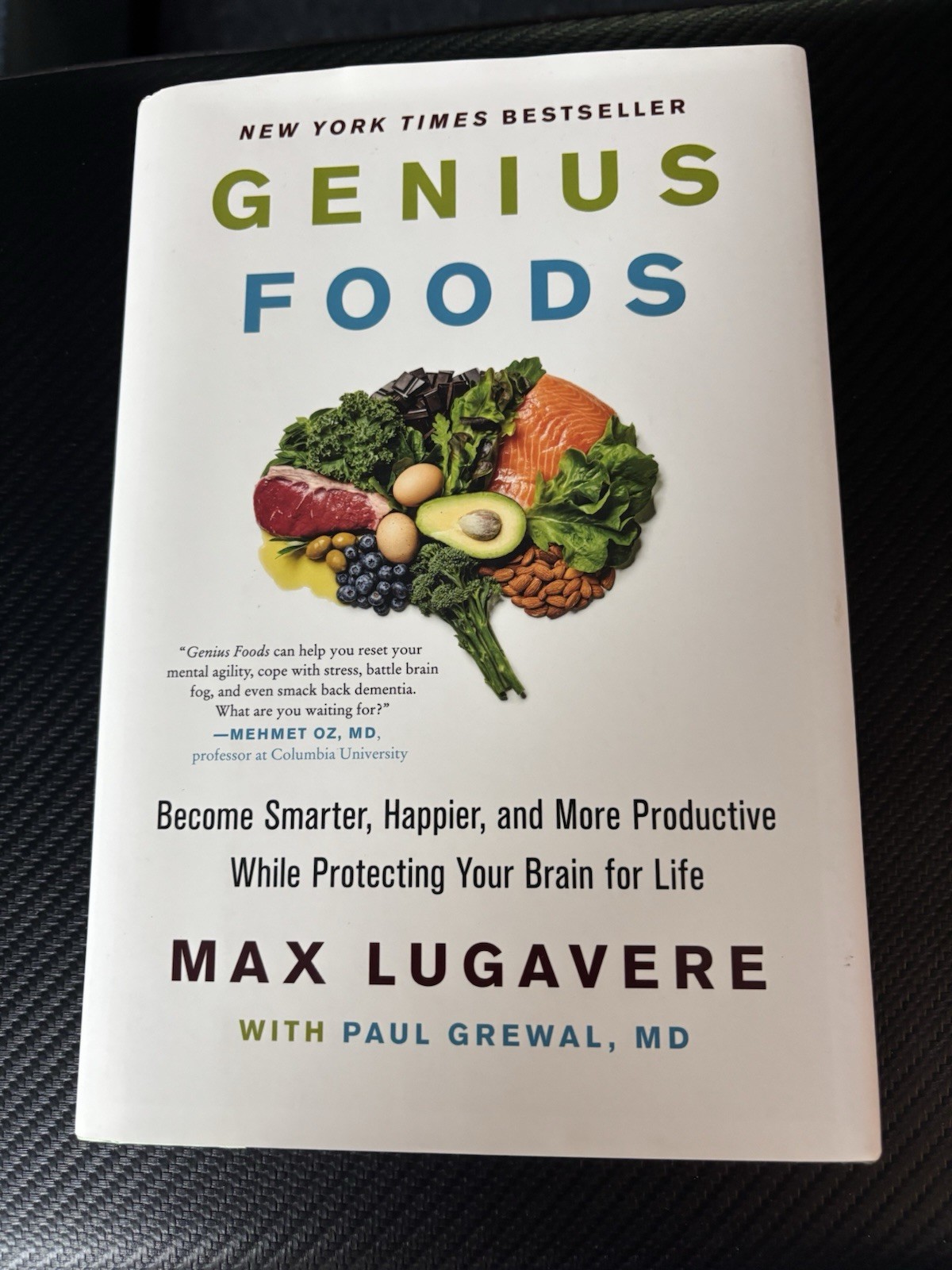 Genius Food by Max Lugavere Hardcover Book Dust Jacket