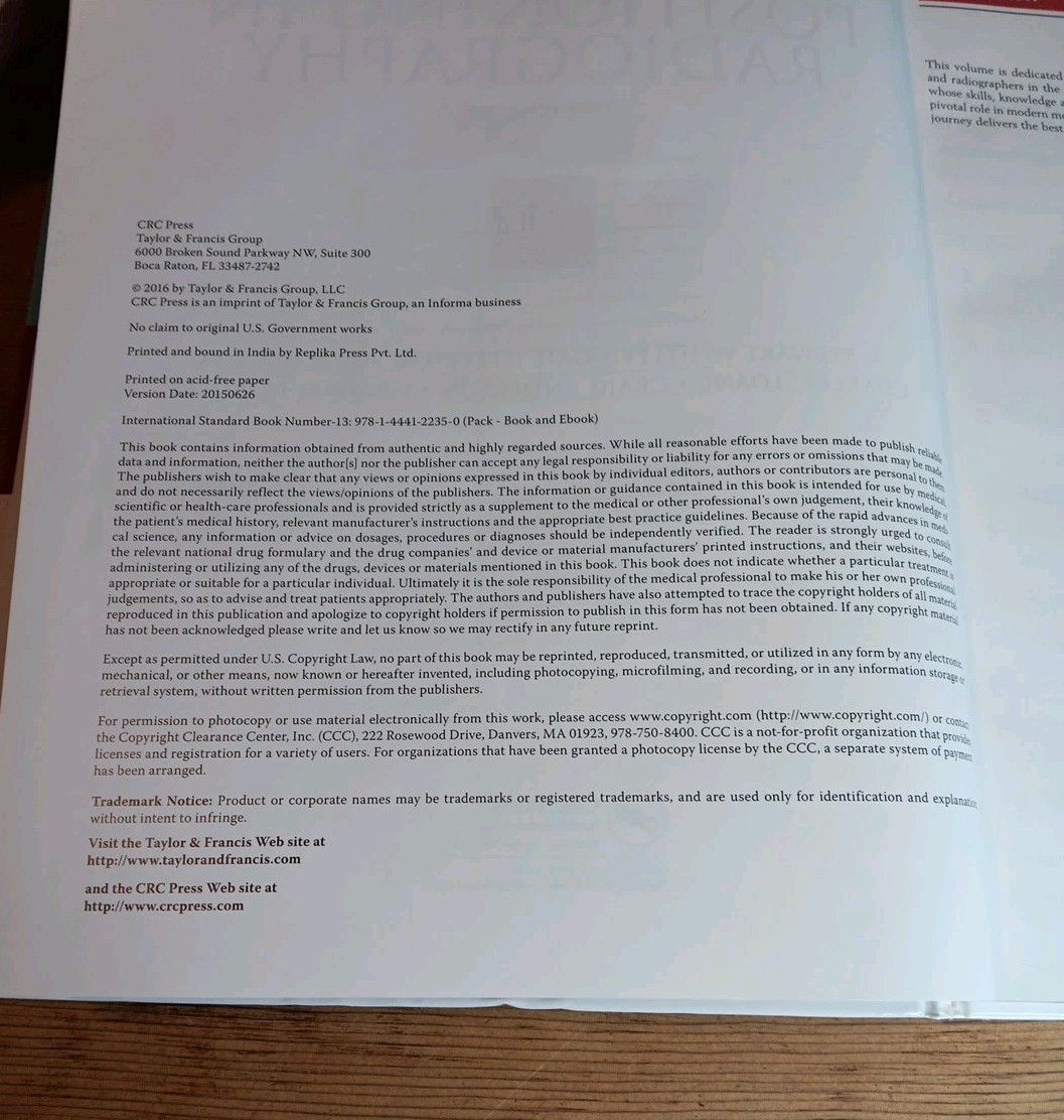 Clark’s Positioning in Radiography 13E 13th Edition A Stewart Whitley HC Text
